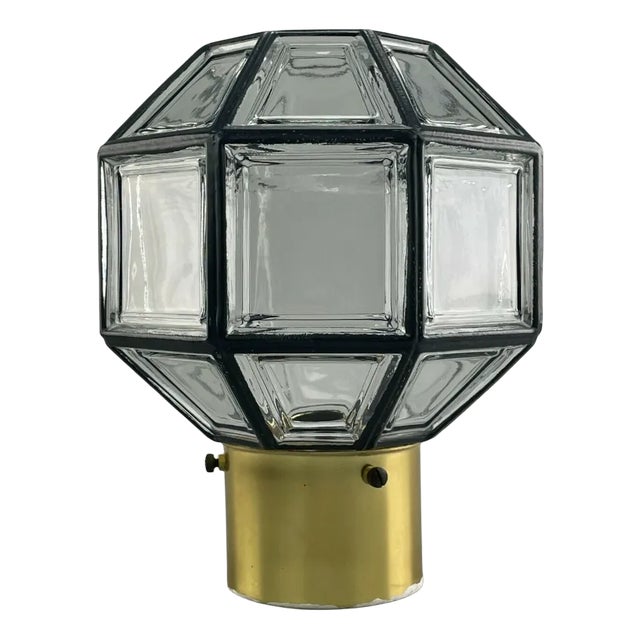 Space Age Glass Ceiling Lamp from Limburg, 1960s For Sale