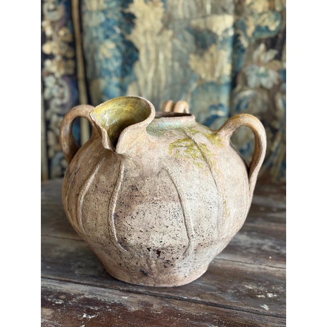Found in the Quercy region of southwestern France, this quite rare four-handled pot blends rustic utility with sculptural...
