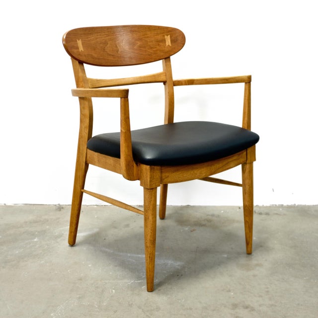 Lane “Acclaim” Walnut & Ash Armchair For Sale - Image 13 of 13