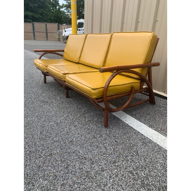 1960s Vintage Rattan Sofa Chairish