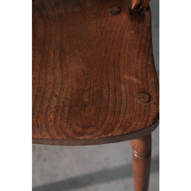 Antique English Windsor Dining Chair, 1890s For Sale - Image 10 of 12