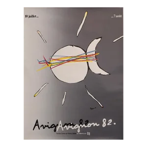 1982 French Festival Poster, Festival d'Avignon