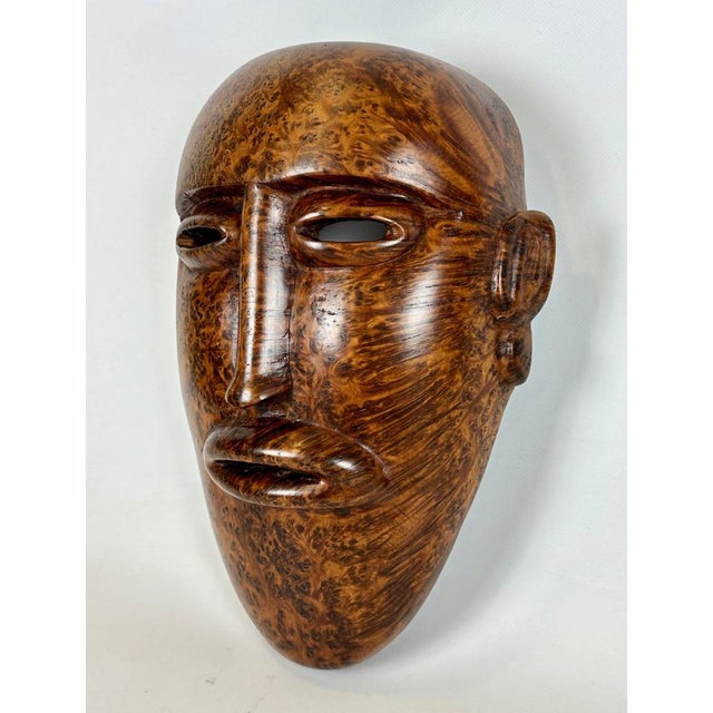 Folk Art Carved Wooden Mask, 20th Century For Sale - Image 12 of 17