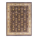Mogul, One-of-a-Kind Hand-Knotted Area Rug in Purple, 9' 1" x 12' 0" For Sale