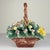 Vintage Ceramic Flower Basket from Capodimonte, Italy 1960s For Sale - Image 13 of 17