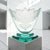 A signed Robert Guenther art-glass vase or bowl dating to circa 1990, distinguished by an architectural combination of...