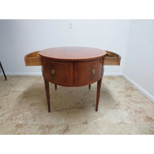 Henredon Flame Mahogany Oval Server For Sale - Image 9 of 9