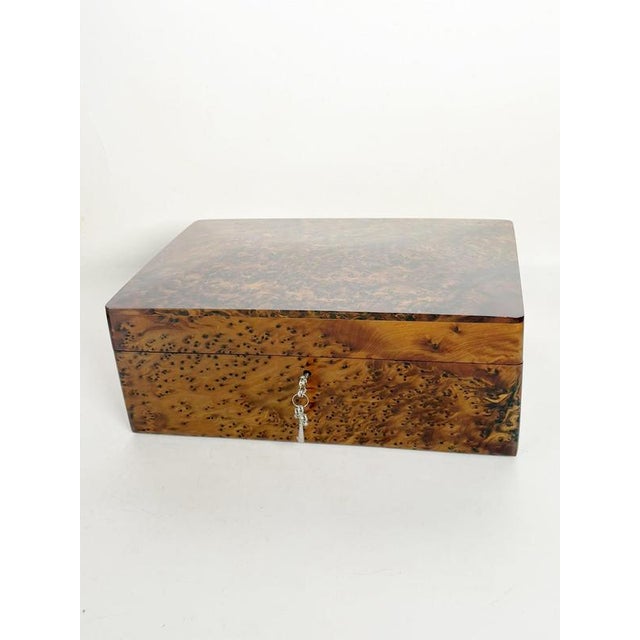 Large 20th Century Brown Burl Wood Box, France For Sale - Image 9 of 11