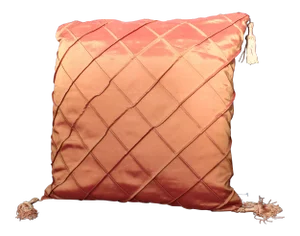 Late 20th C. Down Argyle Pattern Pillow