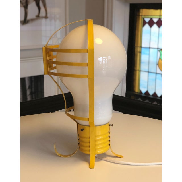 1960s Opalescent Light Bulb Lamp For Sale - Image 4 of 8