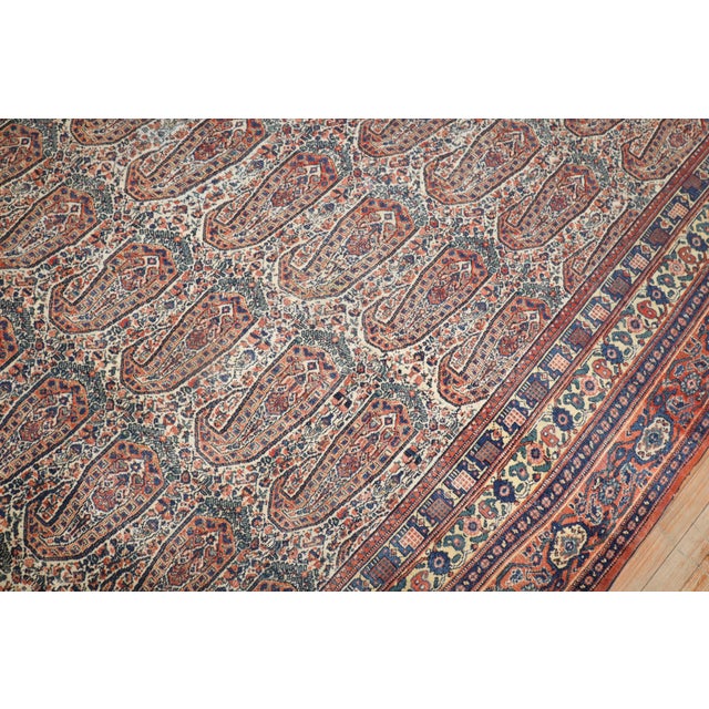 Antique Persian Senneh Rug - 9'3" x 16'9" For Sale - Image 4 of 12