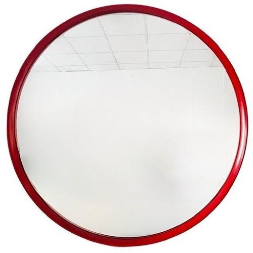 Mid-Century Space Age Spiegel Rood Hout Mirror by O.W. Hack, 1960s For Sale - Image 11 of 11