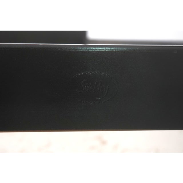 Stickley Black Pencil Point Queen Size Bed For Sale - Image 16 of 17