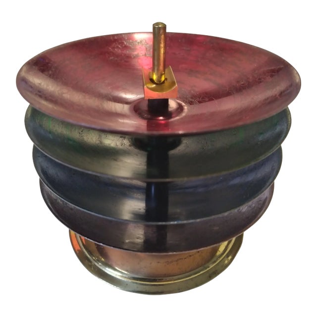 Vintage Mid Century Modern Stackable Ashtrays For Sale