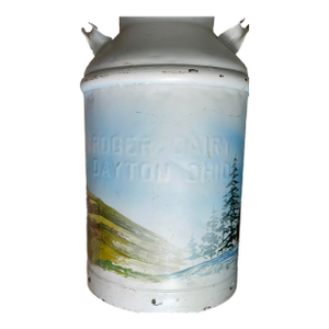Vintage Metal Milk Can - Dayton, Ohio