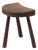 Vintage Rustic Wabi-Sabi Wooden Three-Legged Milking Stool, France For Sale