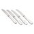 Lunch Knives in Sterling Silver and Stainless Steel by Evald Nielsen, 1930s, Set of 4 For Sale - Image 6 of 6