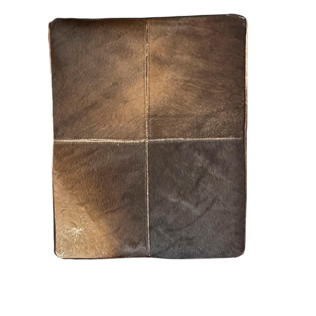 Mid 20th Century Mid 20th Century Cow Hide Benches with Chrome Bases - A Pair For Sale - Image 5 of 18