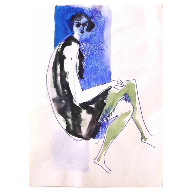 Leo Guida, Woman, 1960s, Drawing For Sale
