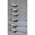 Traditional 1910 Antique Alvin Sterling Silver Teaspoons Hamilton Pattern Monogrammed T-Set of 6 For Sale - Image 3 of 6
