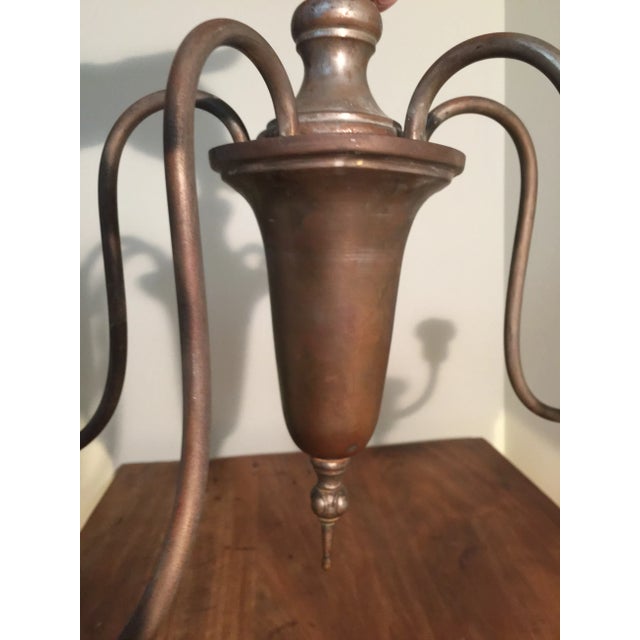 Antique Colonial Candle Chandelier For Sale - Image 9 of 12