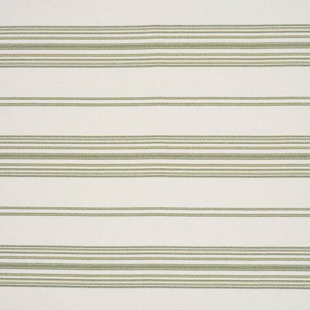 Traditional Schumacher Solana Stripe Indoor/Outdoor Fabric In Green For Sale - Image 3 of 5