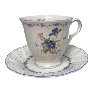 Late 20th Century Nikko Tea Cup and Saucer Made in Japan For Sale