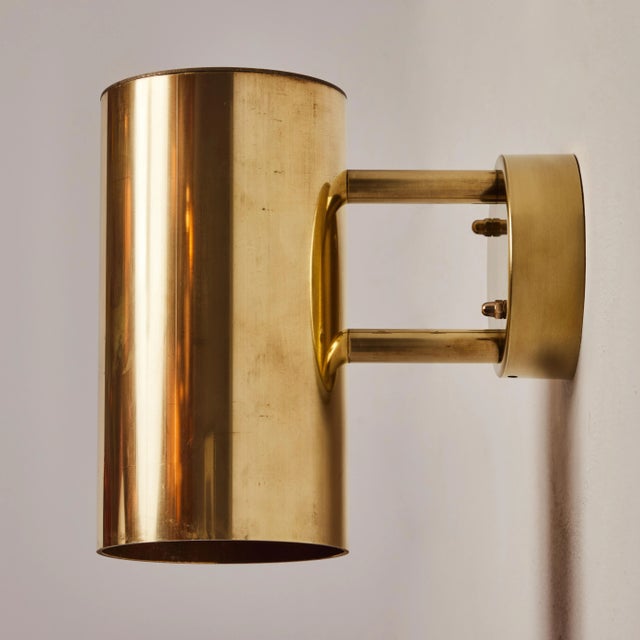 Hans-Agne Jakobsson C 627/110 'Rulle' Raw Brass Outdoor Sconces - a Pair For Sale - Image 9 of 12