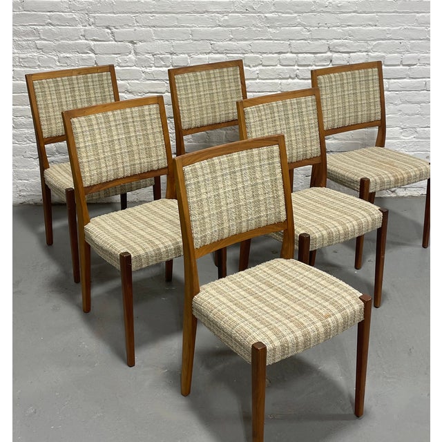 Set of Six Vintage Mid Century Modern Teak Dining Chairs by Svegards | Scandinavian Mid Century Modern, C. 1960's For Sale - Image 9 of 16