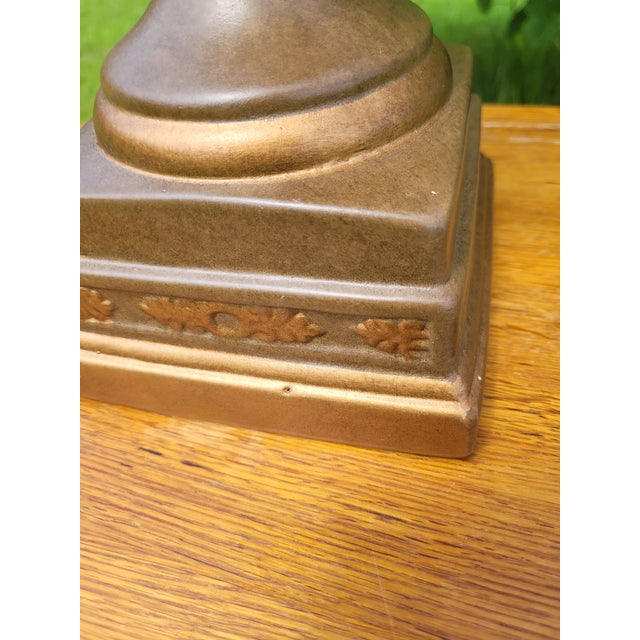 Late 20th Century Hand-Painted Chinoiserie Bird & Blossom Trophy Urn Vase For Sale - Image 9 of 11