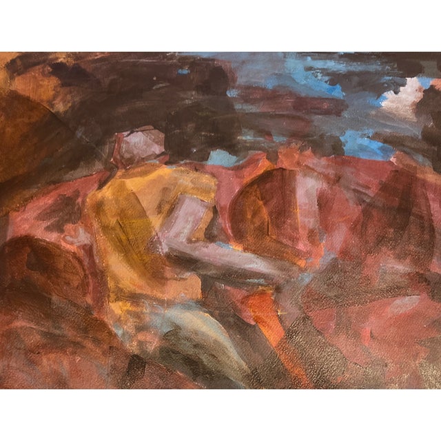 Abstract Abstract Painting by San Francisco Artist Aidan Sobon For Sale - Image 3 of 7