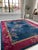 Antique Art Deco Asian Botanical Garden Magenta Rug 9.2 x 11.8 For Sale - Image 9 of 15
