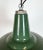 Mid-Century Modern Industrial Green Enamel Factory Pendant Lamp, 1960s For Sale - Image 3 of 16