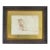 Albrecht Dürer Style Lion Study Drawing, Framed Old Master Animal Illustration For Sale