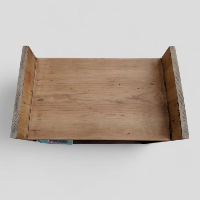 Vintage Mid Century Modern Turntable Record Player and Album Storage Cabinet Side Table For Sale - Image 4 of 13