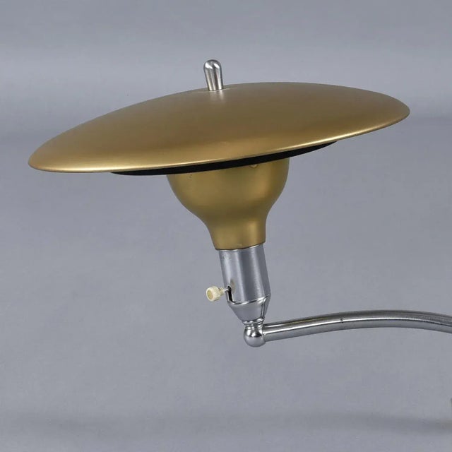 m.g. Wheeler Sight Light Saucer Atomic Age Articulating Table Lamp For Sale - Image 6 of 9