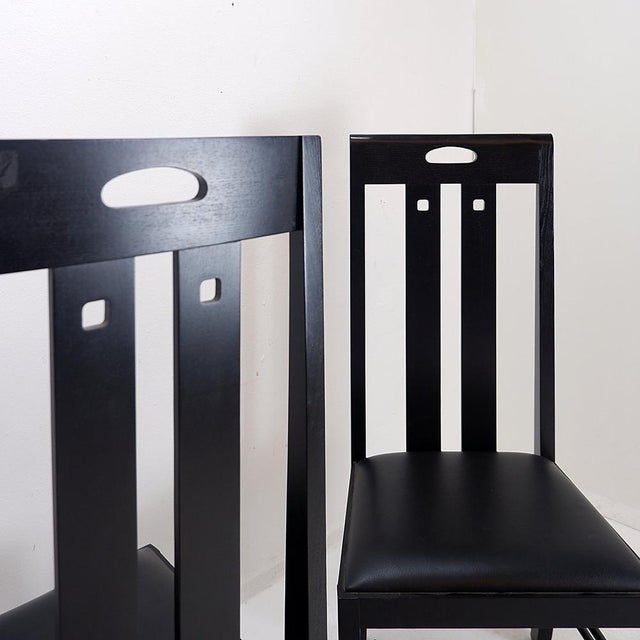 Vintage High-Backed Chairs by Charles Rennie Mackintosh for Cassina, 1980s, Set of 2 For Sale - Image 9 of 16