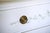 Traditional Adorable Julia Gray Hand-Painted Bench Made Dresser Chest For Sale - Image 3 of 9