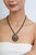 Estate 60 Ct Natural Green Onyx Beads Single Strand Necklace With Silver Clasp, 16 Inch For Sale - Image 6 of 15
