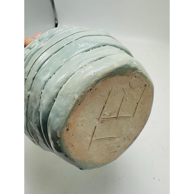 Hand Thrown Studio Pottery Vase For Sale In Charleston - Image 6 of 8