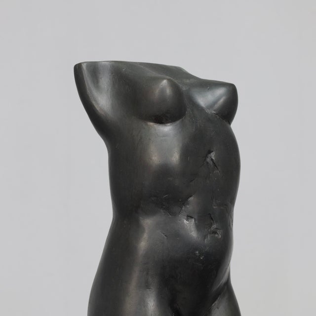 Francine Govers, Nude Female Torso, 1990s, Bronze & Stone For Sale - Image 9 of 12