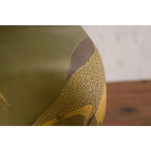 Green Royal Haeger “Earth Wrap” Organic Free Form Vase For Sale - Image 8 of 13