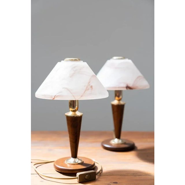 Murano Glass Mushroom Table Lamps, 1970s, Set of 2 For Sale - Image 10 of 10