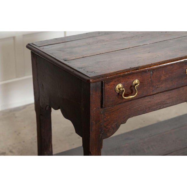 18th Century English Oak Dresser Base, 1780s For Sale - Image 15 of 18