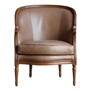 Late 20th Century Baker Furniture French Regency Club Chair For Sale