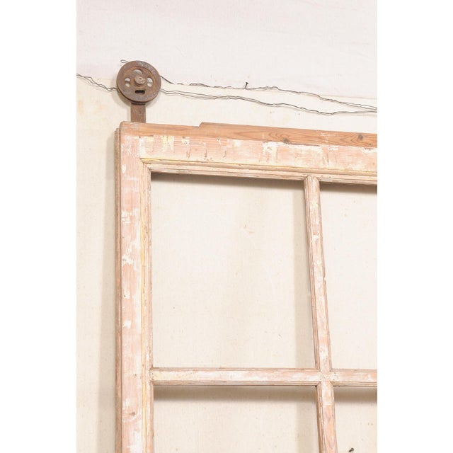 Tall Antique Pair French Doors on Rollers For Sale - Image 4 of 9
