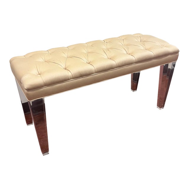 Jan Showers Lucite Bench For Sale