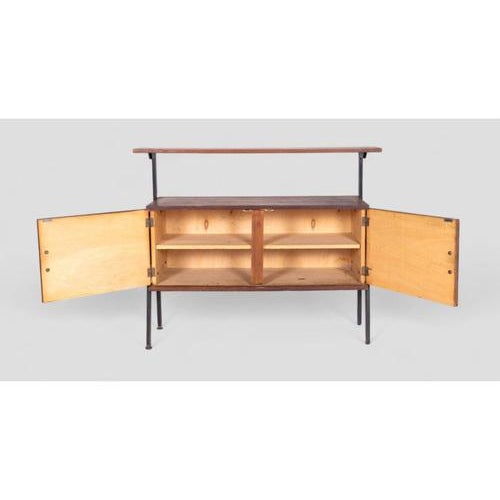 Vintage Cabinet with Painted Doors For Sale - Image 10 of 12