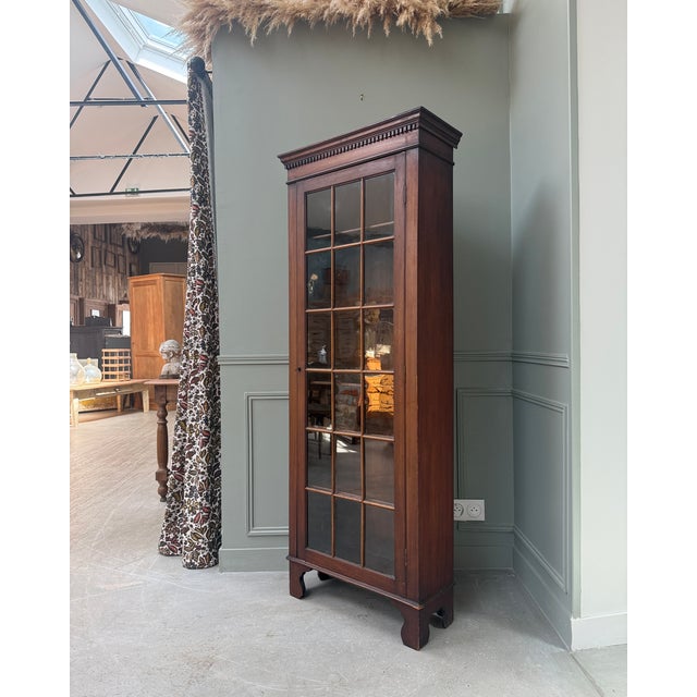 English Glass-Fronted Bookcase, 1890s For Sale - Image 6 of 12