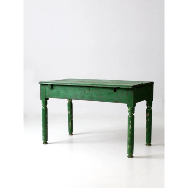Antique Painted Wood Side Table For Sale - Image 13 of 13